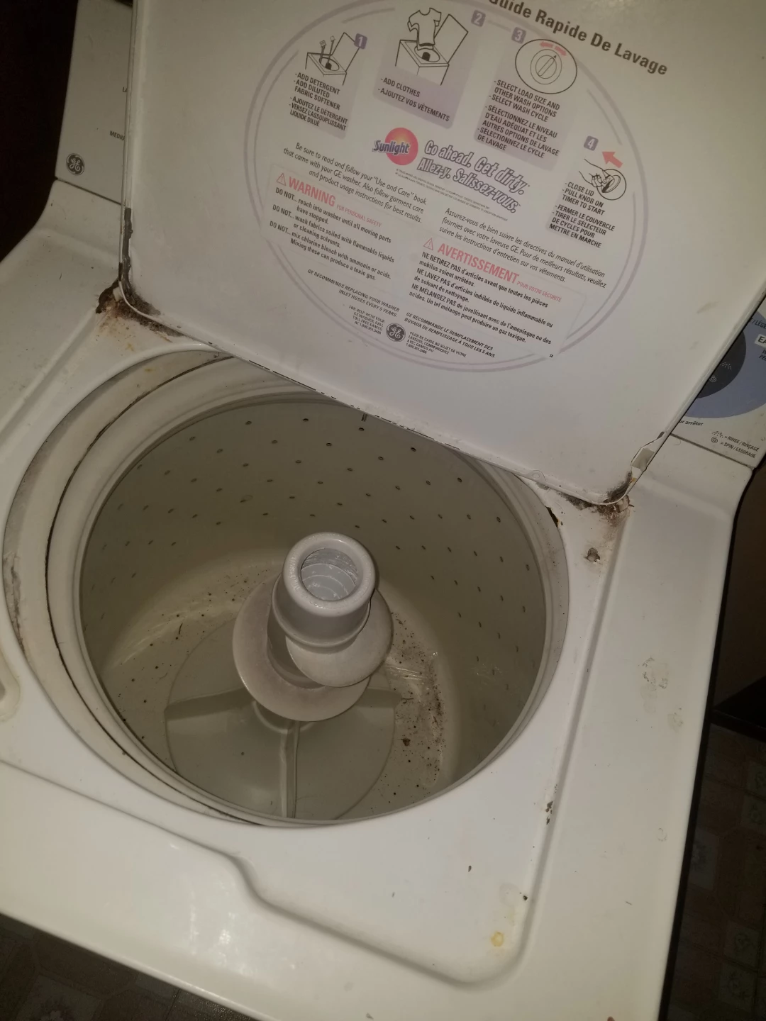 GE Top Load Washing Machine - photo 2