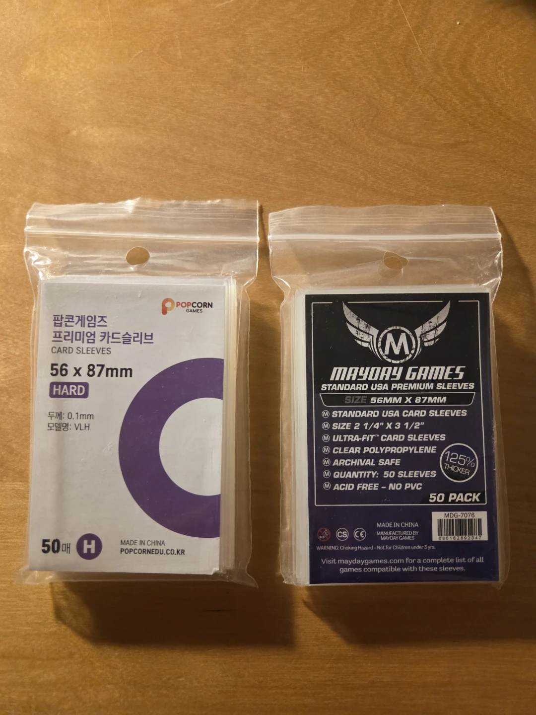 Mayday and Popcorn Sleeves
