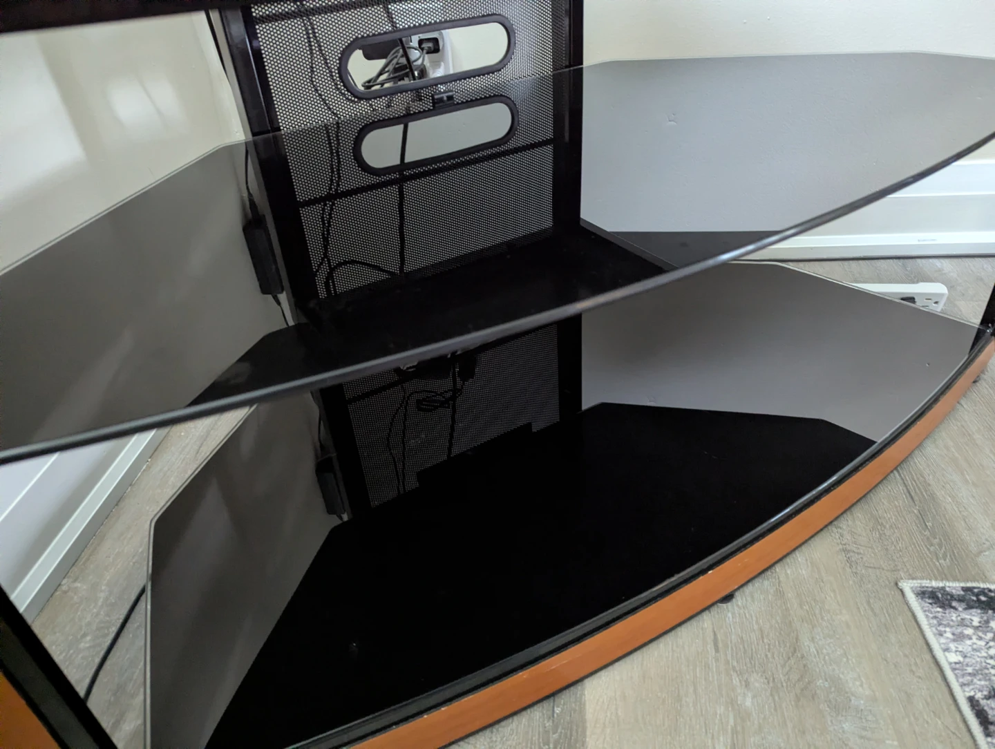 Bell'O 3-Shelf TV Stand with Tempered Glass - photo 2