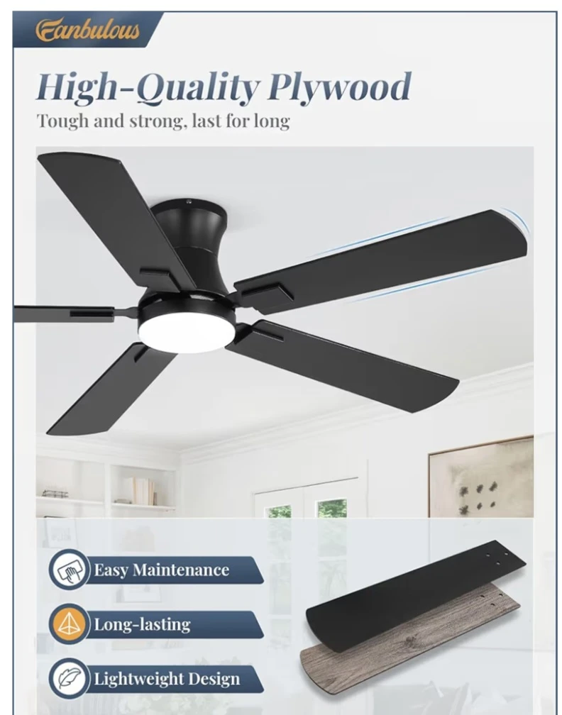 Fanbulous 42" Ceiling Fan with Light - photo 4