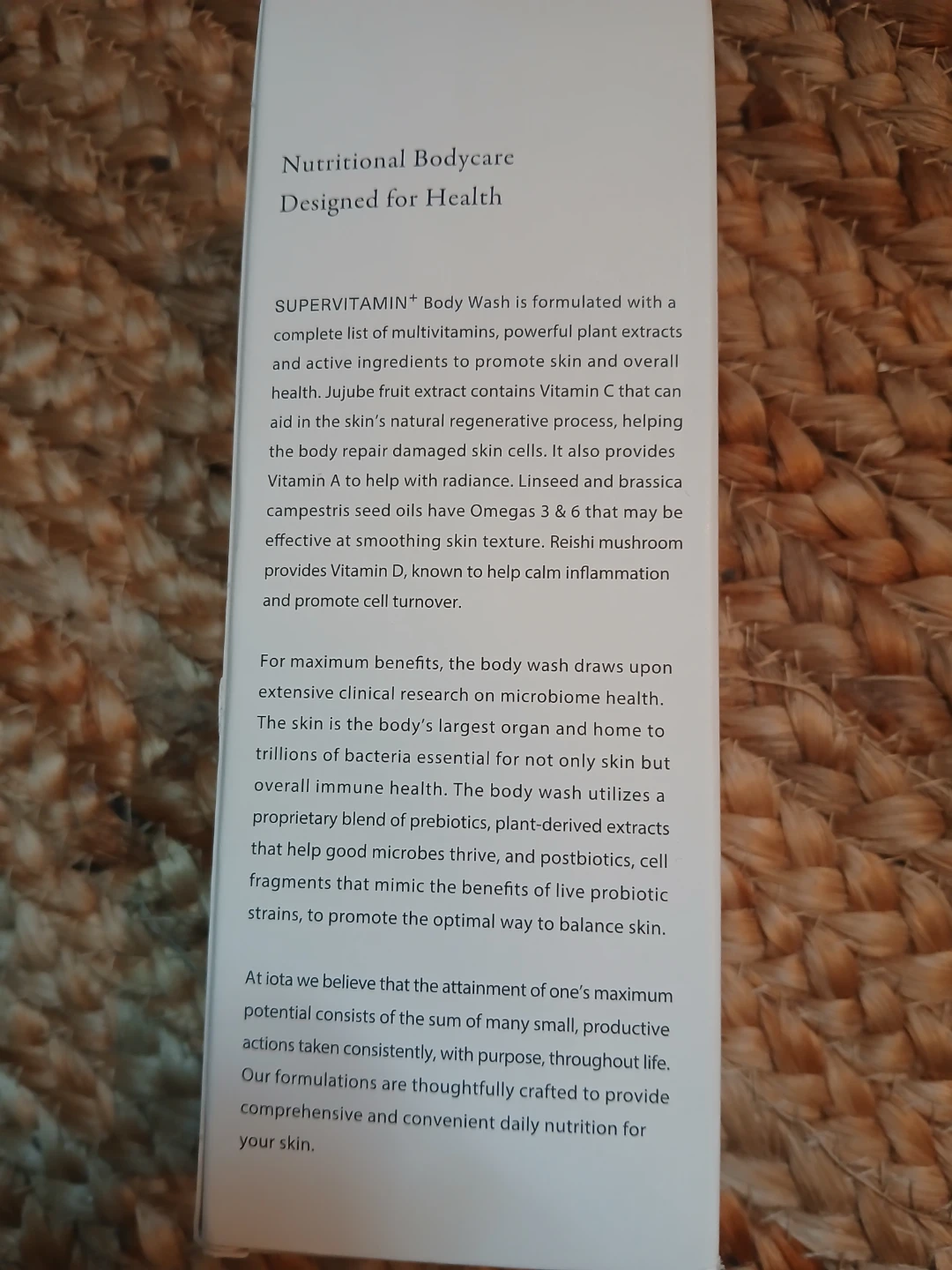 Iota SUPERVITAMIN+ Body Wash Fragrance Free - photo 3