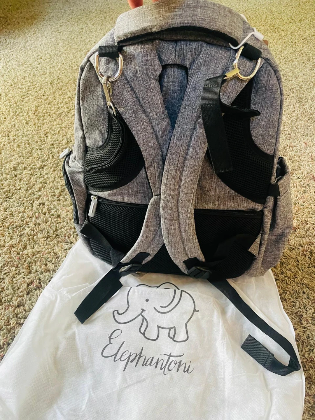 Brand new, unopened. Elephantoni Diaper Backpack Bag - photo 4