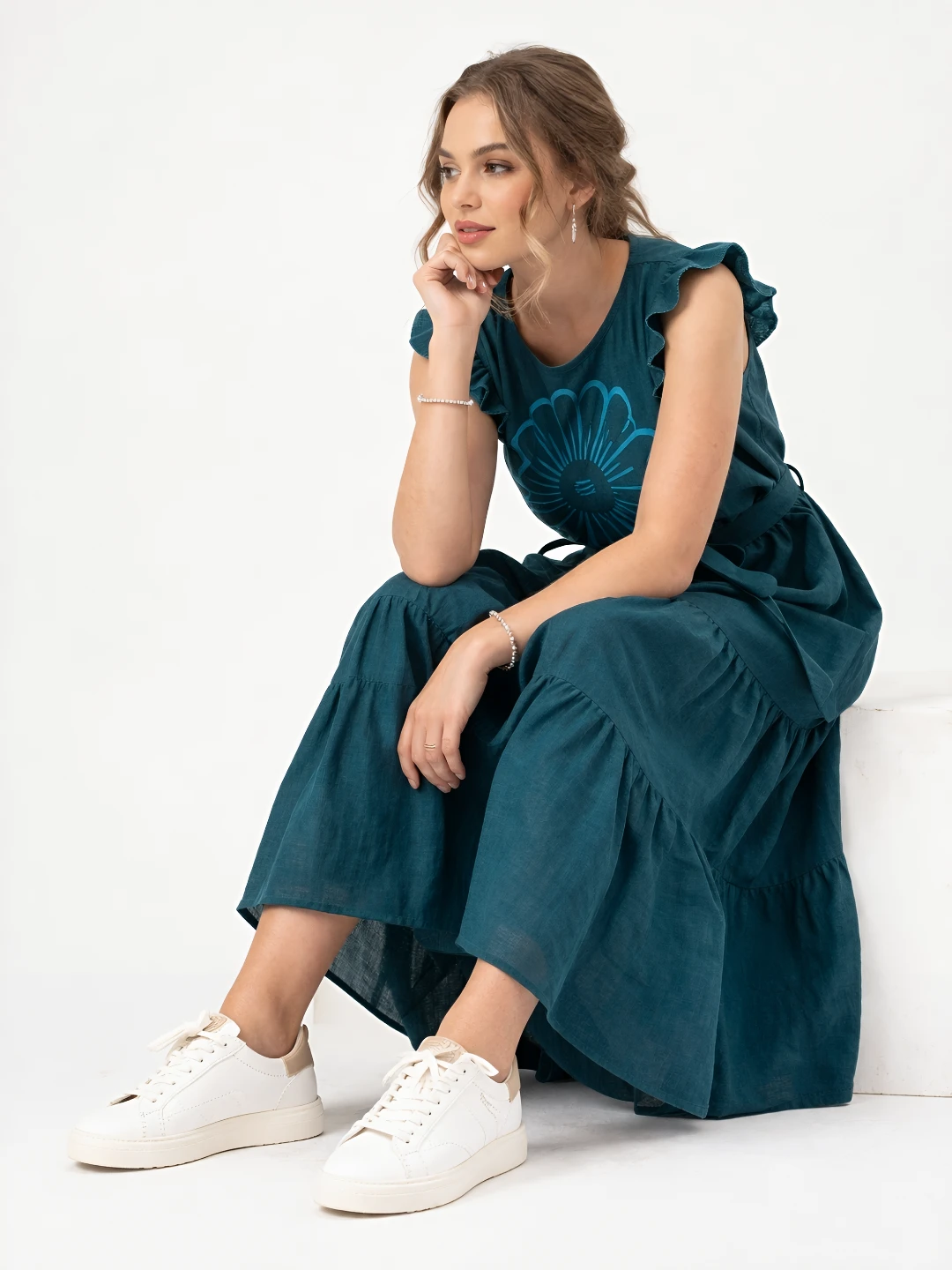 Printed Elegant Long-Length Frocks - photo 3