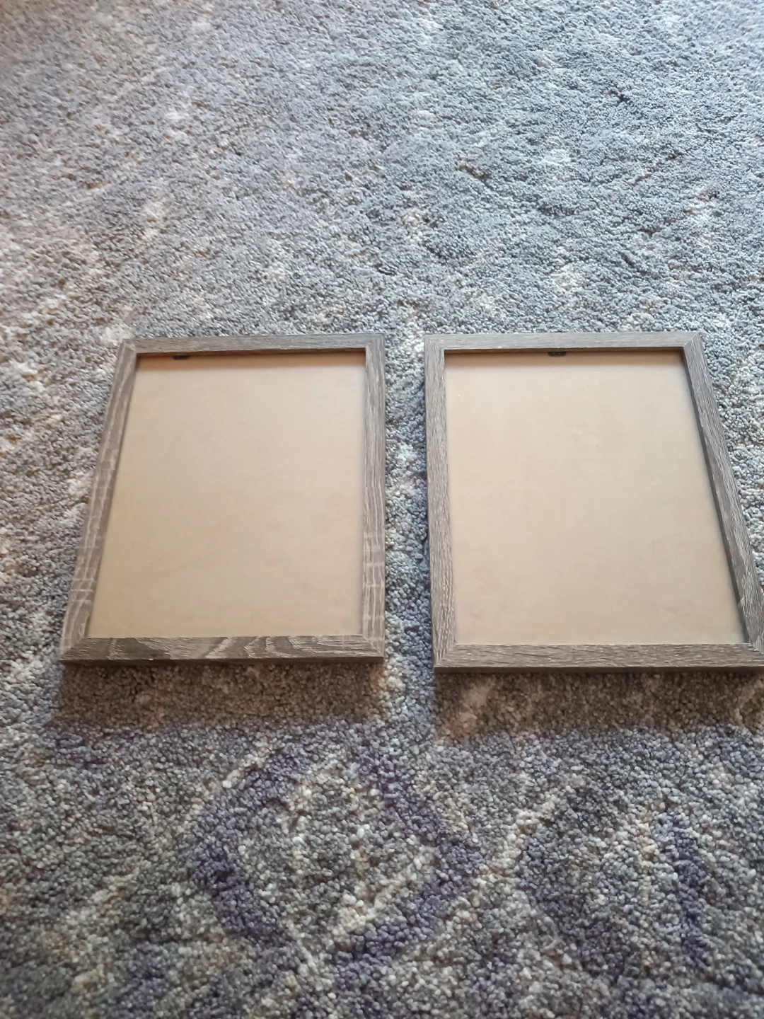 Set of 2 Rustic walnut Wood Picture Frames