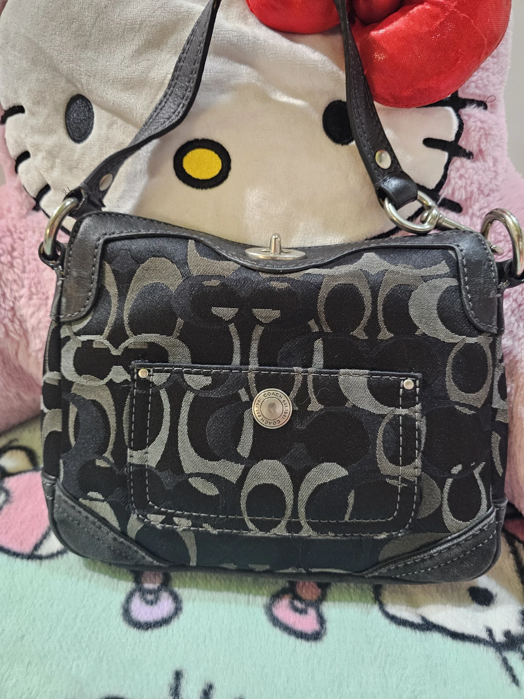 Coach Signature C Monogram Shoulder Bag