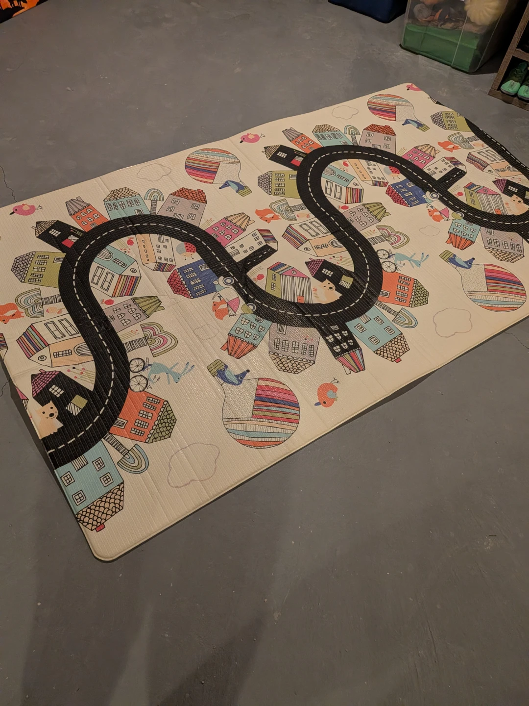 Reversible Play Mat with Road and Houses - photo 2
