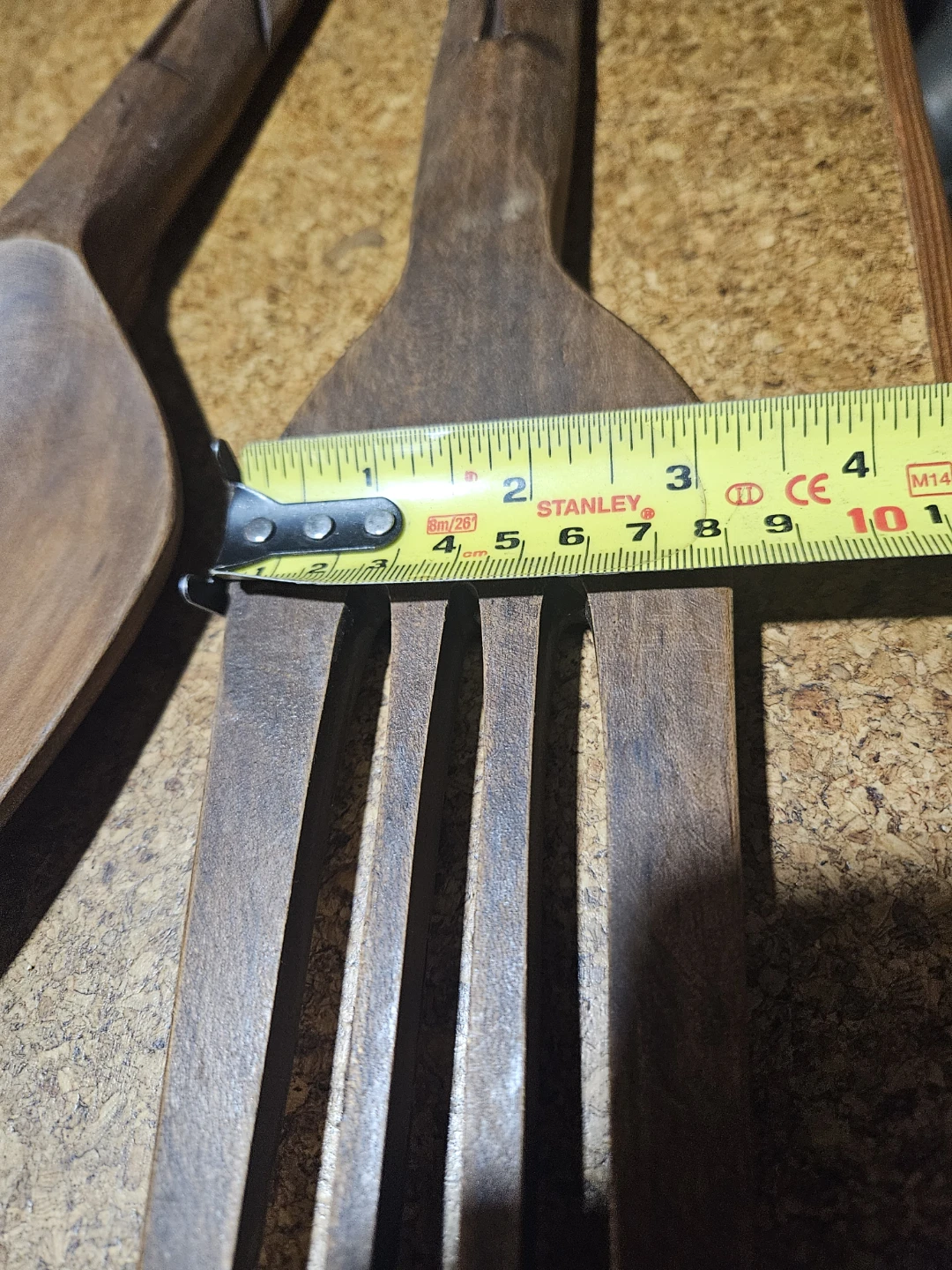 Carved Wooden Spoon and Fork Set - photo 5