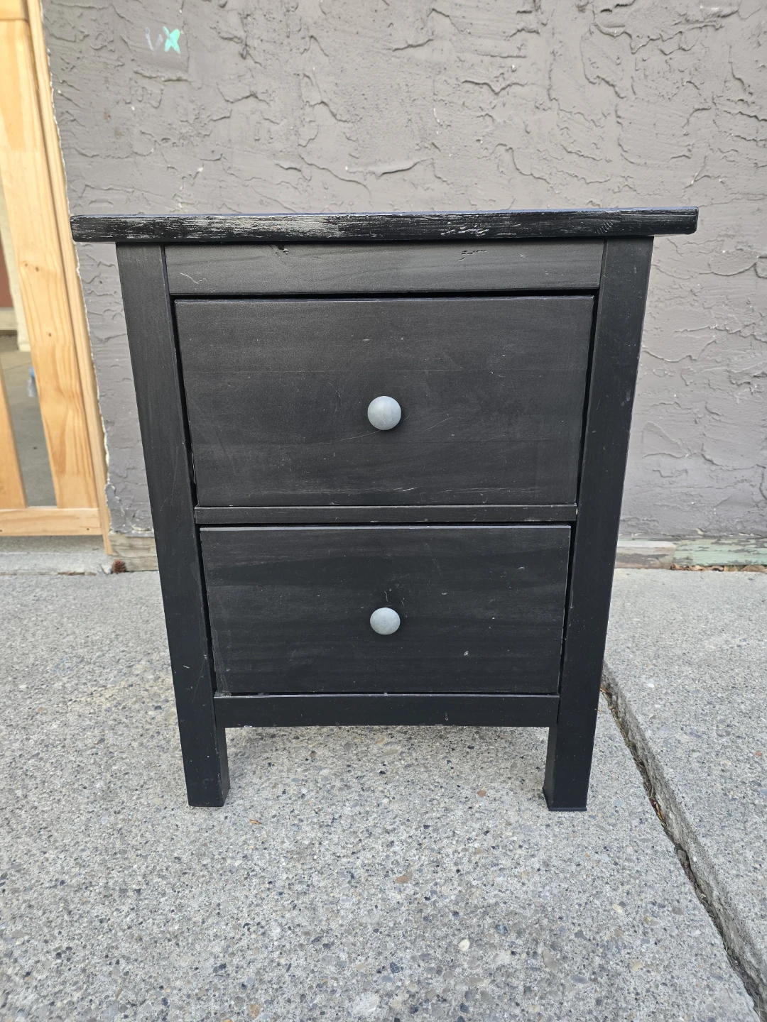 HEMNES 2-drawer chest, black-brown, 211/4x26 "