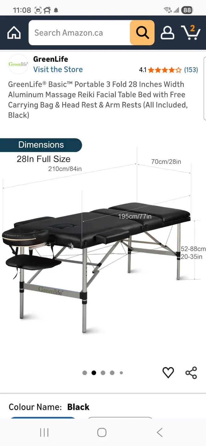 GreenLife Basic Portable 3 Fold Massage Table - photo 2