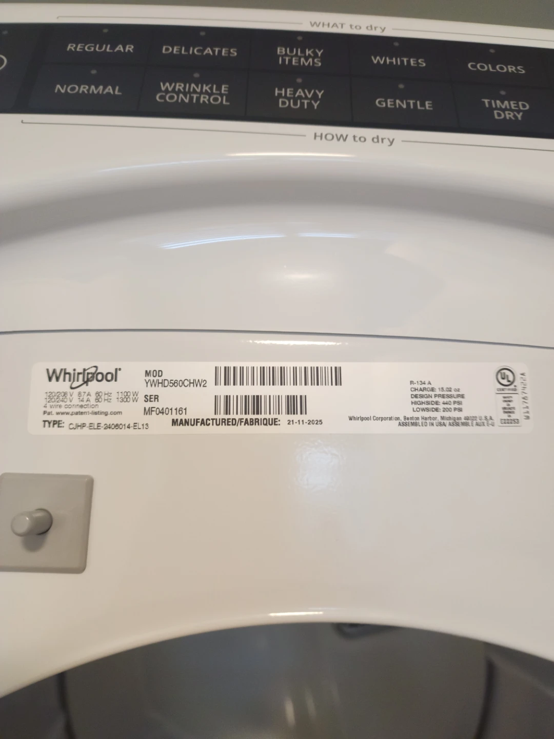 Whirlpool Stackable Washer and Dryer - photo 4
