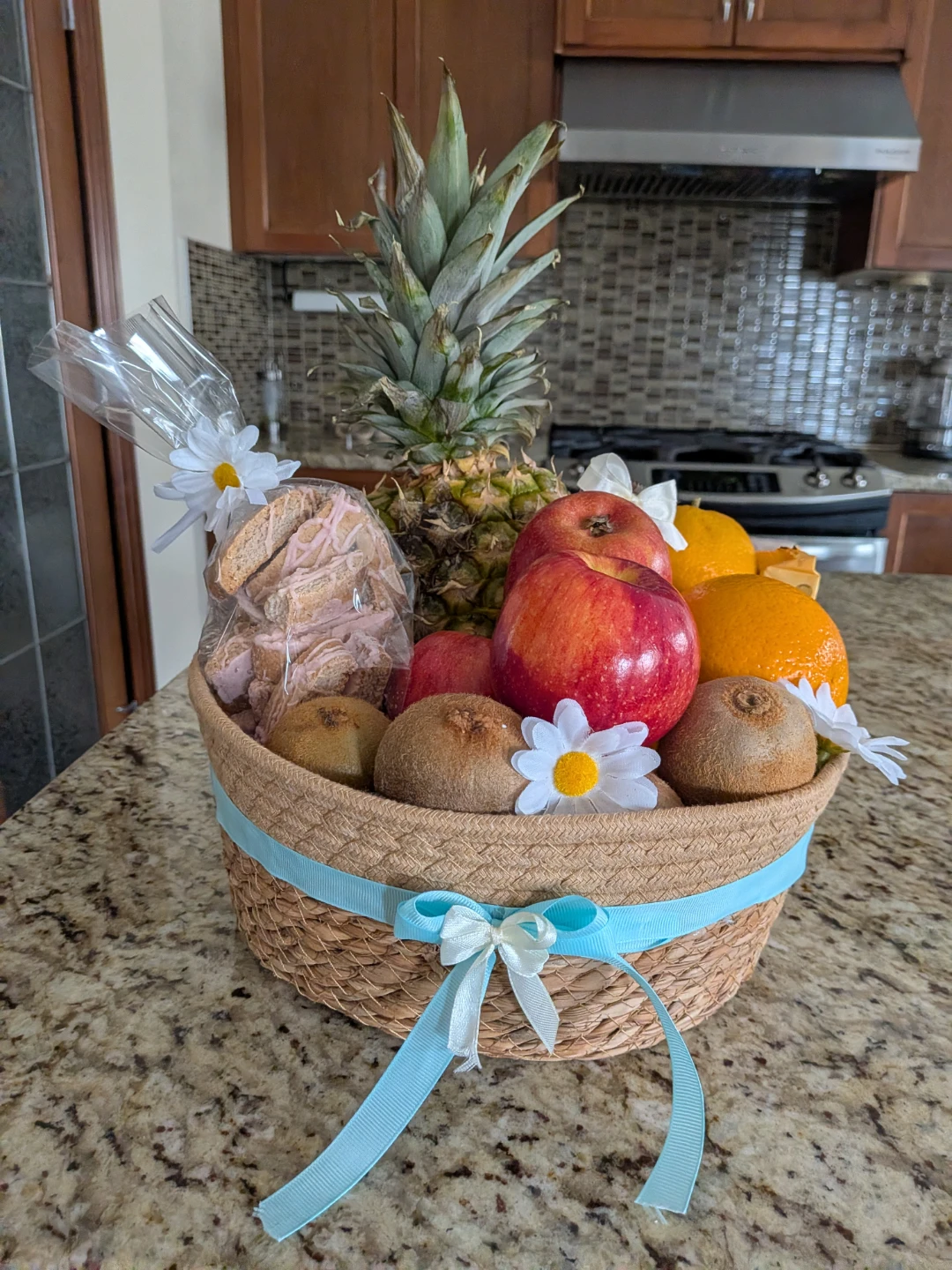 Nush Eid fruit Basket with Cookies and chocolates - photo 2