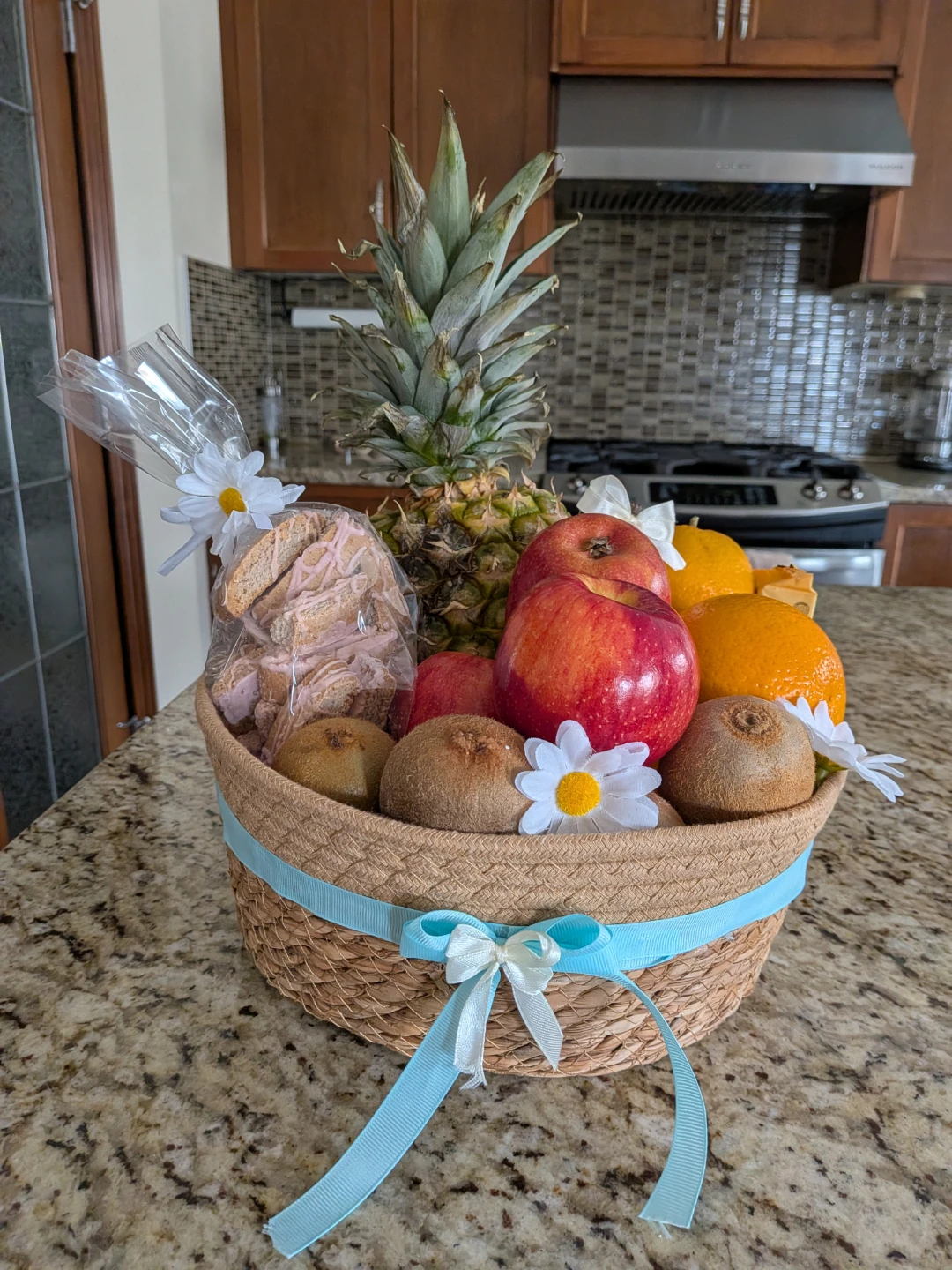 Nush Eid fruit Basket with Cookies and chocolates - photo 4