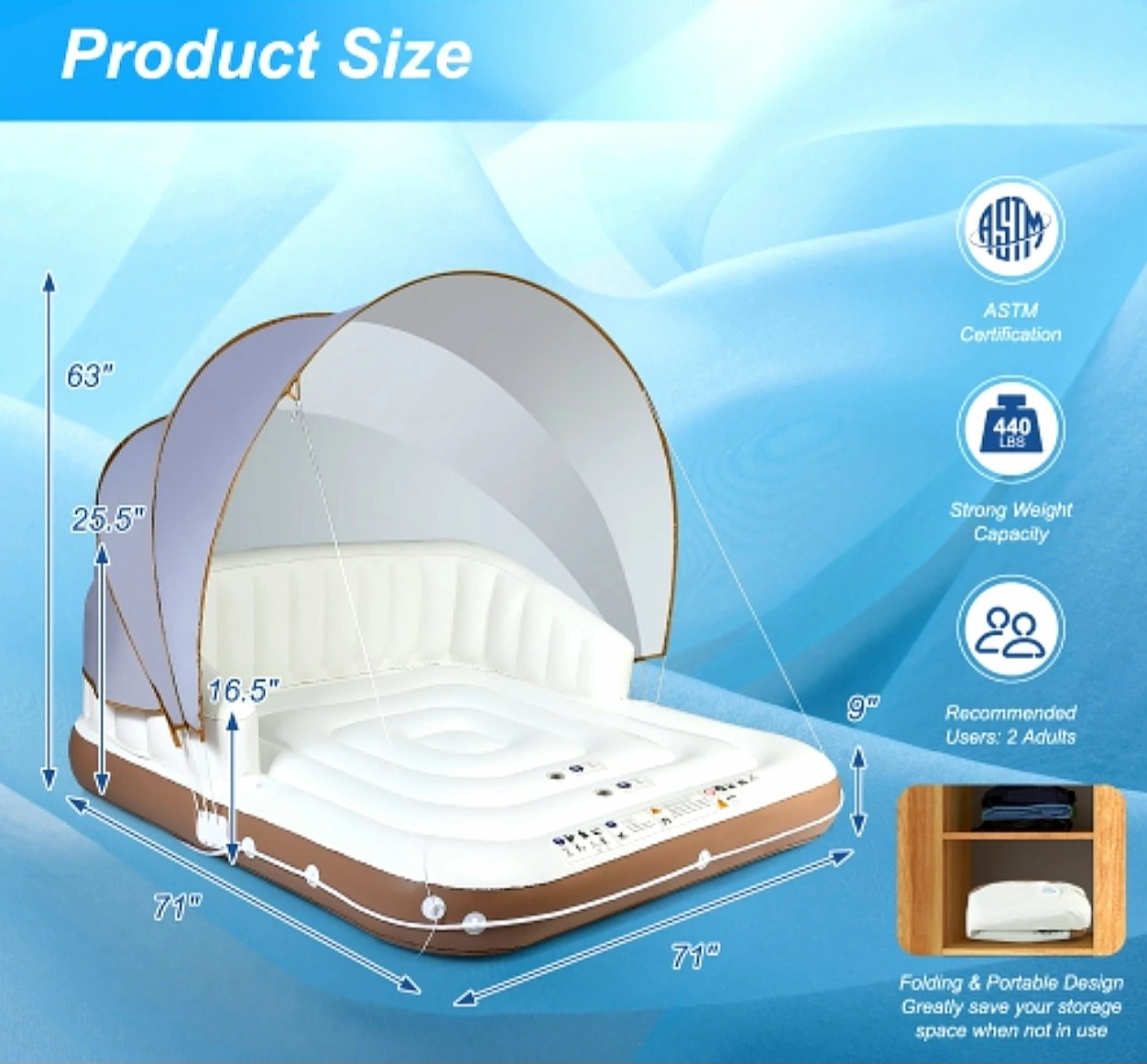 CANOPY POOL LOUNGER - photo 4