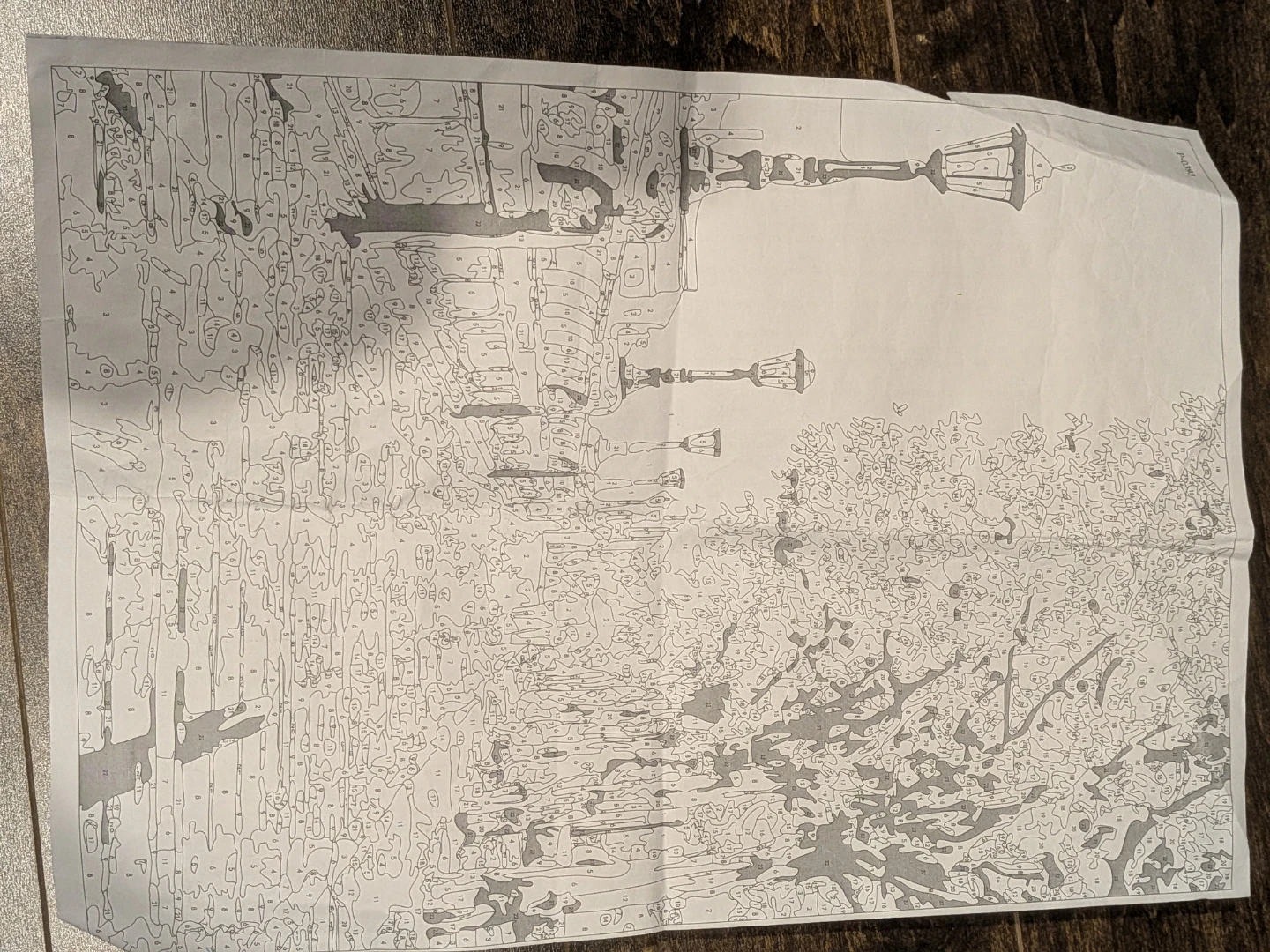 Paint By Numbers Kit - Street Lamp Scene