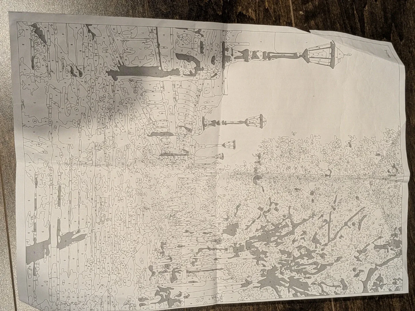 Paint By Numbers Kit - Street Lamp Scene