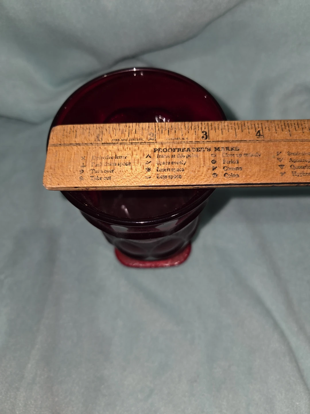 Ruby Red Glass Goblet - photo 5