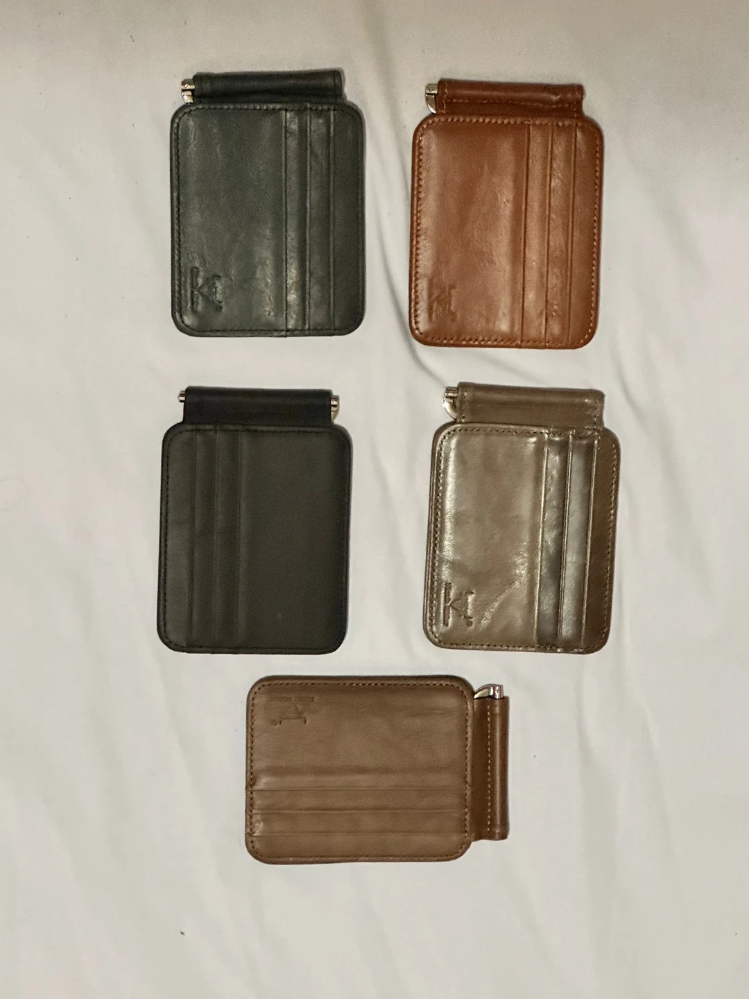 KI Leather Card Holder Wallet with Money Clip