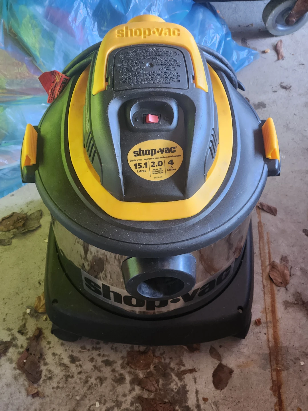 Shop-Vac Wet/Dry Vacuum 4 Gallon