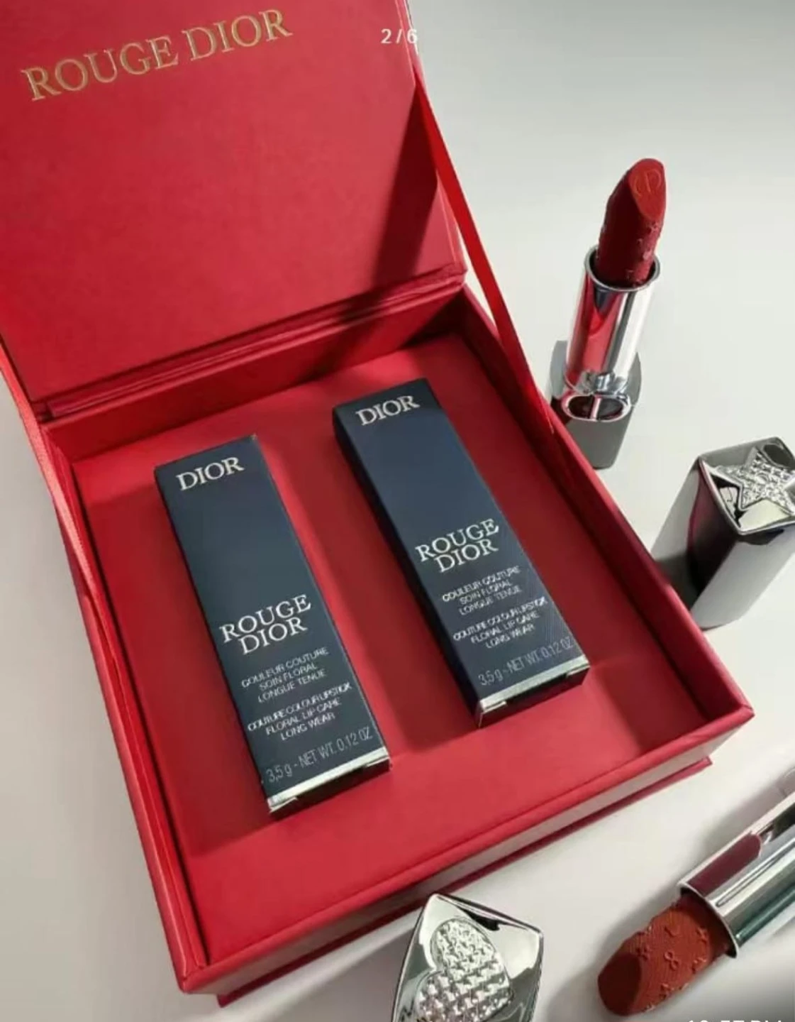 Dior Rouge Dior Couture Lipstick Set with Gift Bag