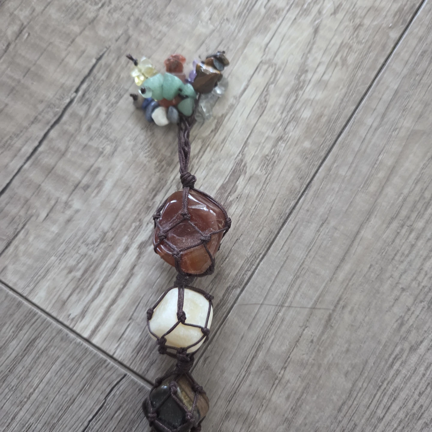 Crystal Gemstone Tree of Life Wall Hanging - photo 2