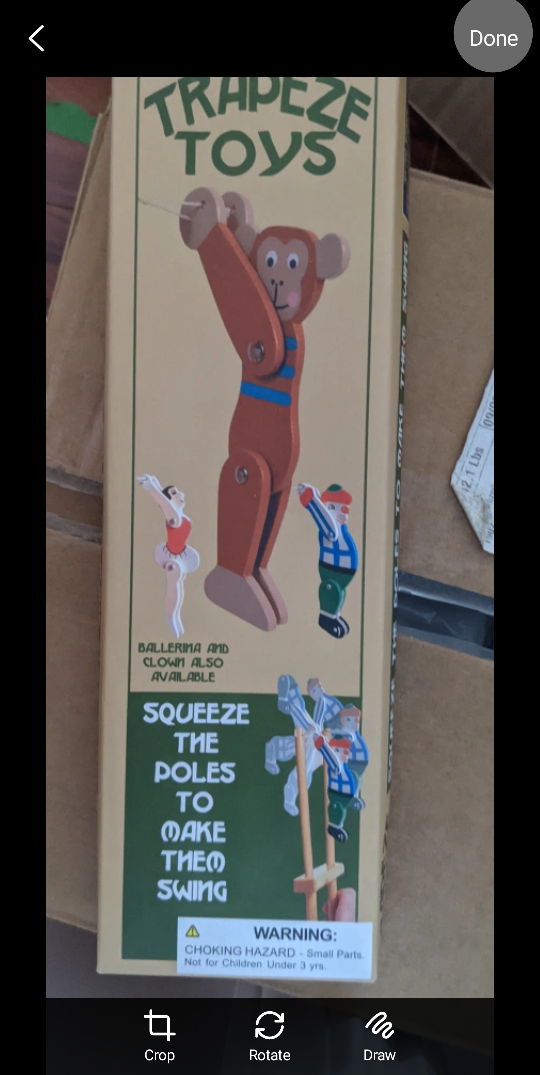 Trapeze Toys Wooden Monkey on Stilts Toy