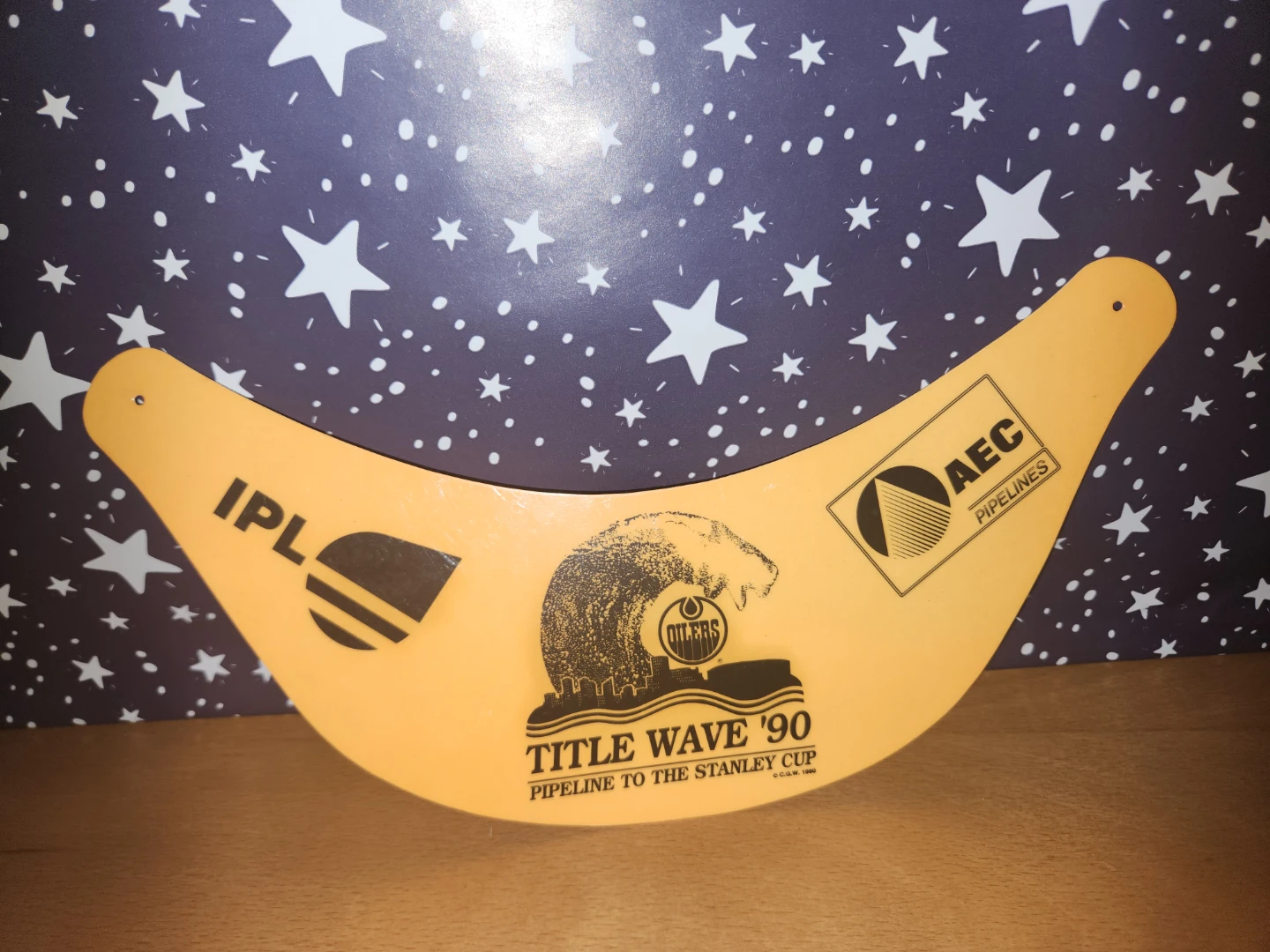 1990 Edmonton Oilers Title Wave Fan Shaker