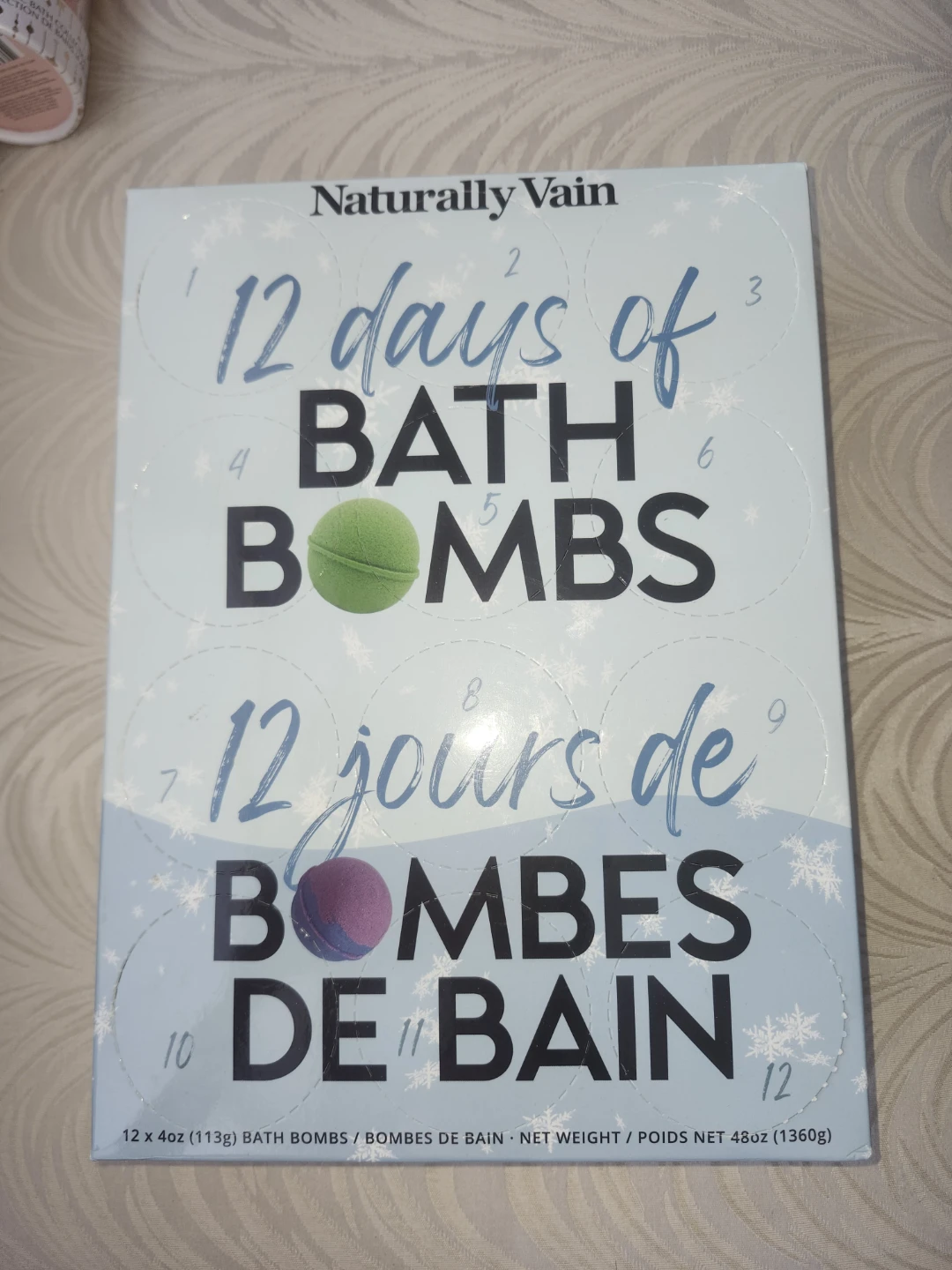 Naturally Vain 12 Days of Bath Bombs