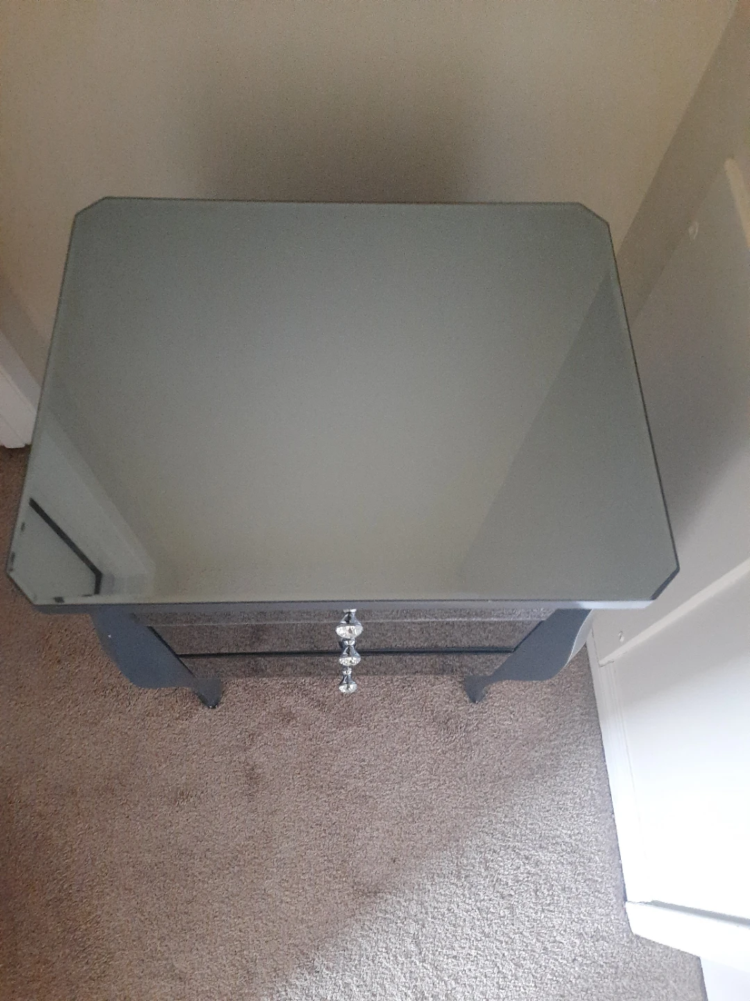 Mirrored Accent Table with 3 Drawers - photo 5