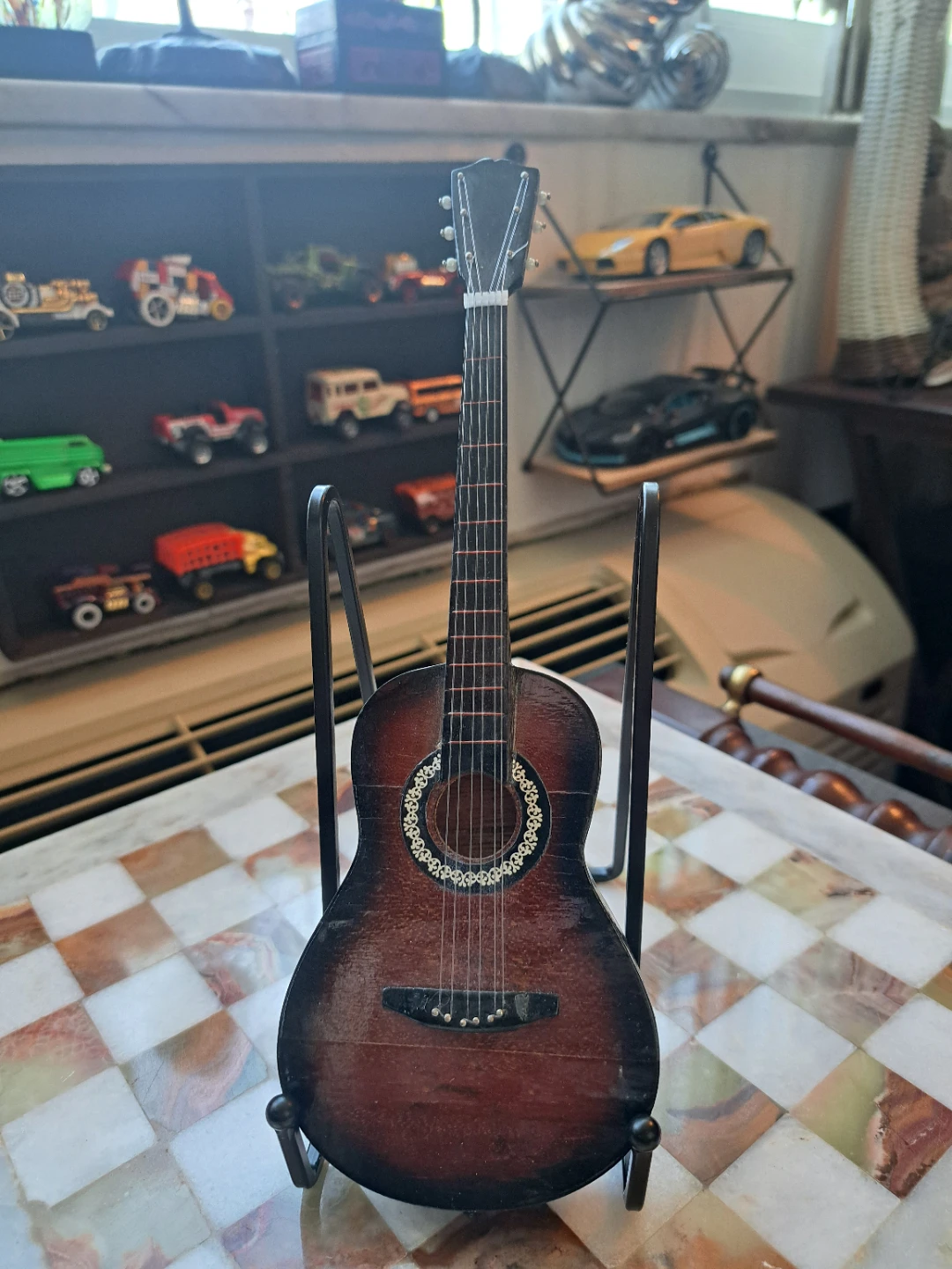 Miniature Acoustic Guitar Display