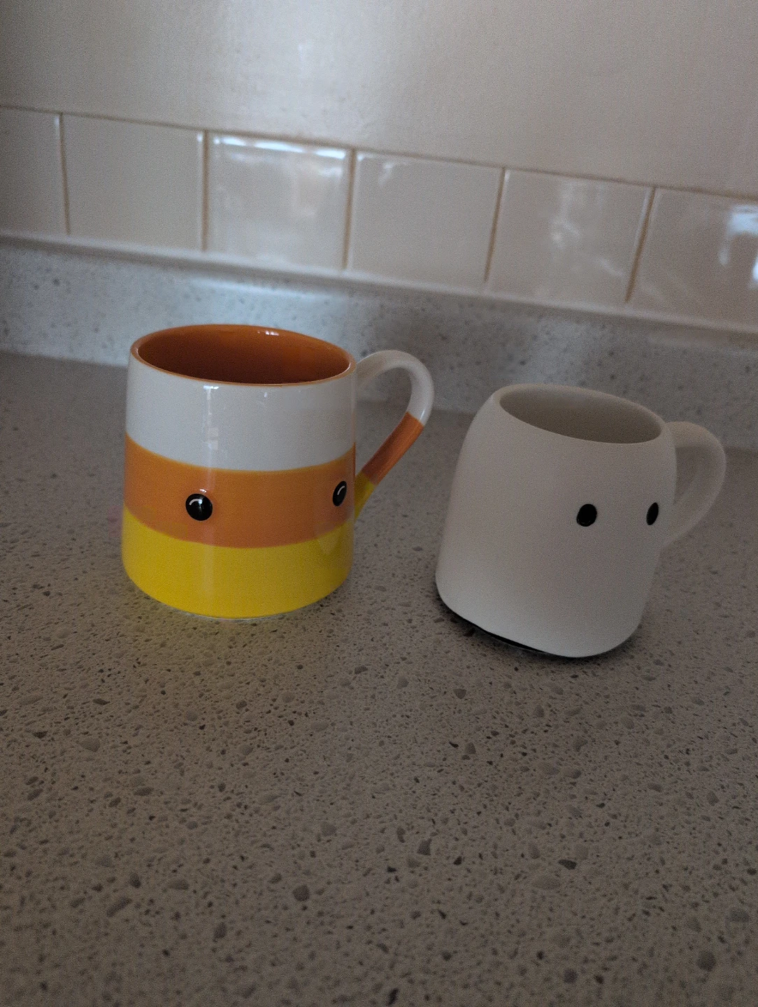 Indigo Halloween Mugs - Candy Corn & Ghost