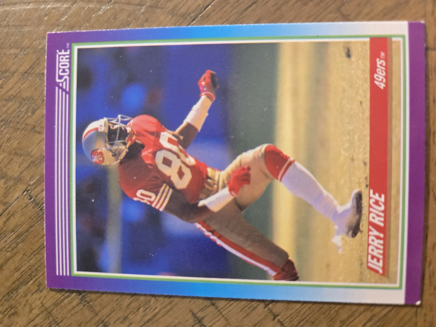 Jerry Rice Football Cards - 1990 Score "Rocket Man" & 1990 Score - photo 3