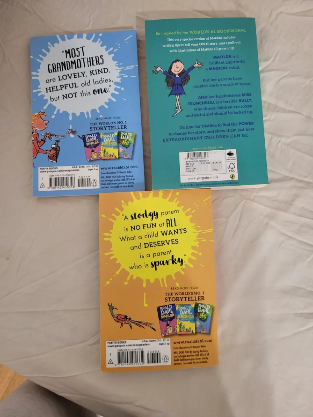 Roald Dahl Books: George's Marvelous Medicine, Matilda, Danny - photo 2