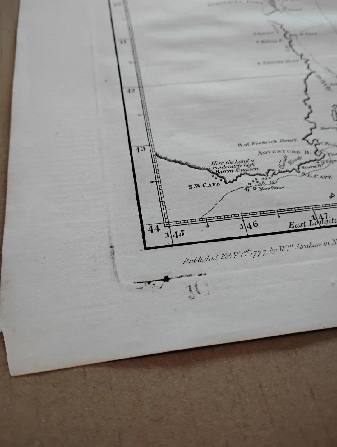 Sketch of Van Diemen Land by Capt. Furneaux, 1777 Map - photo 4