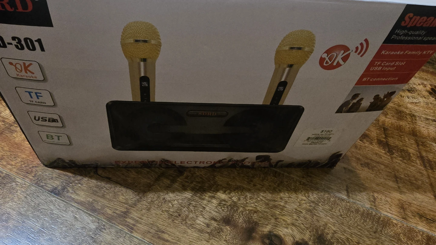 SDRD Karaoke Machine with 2 Microphones