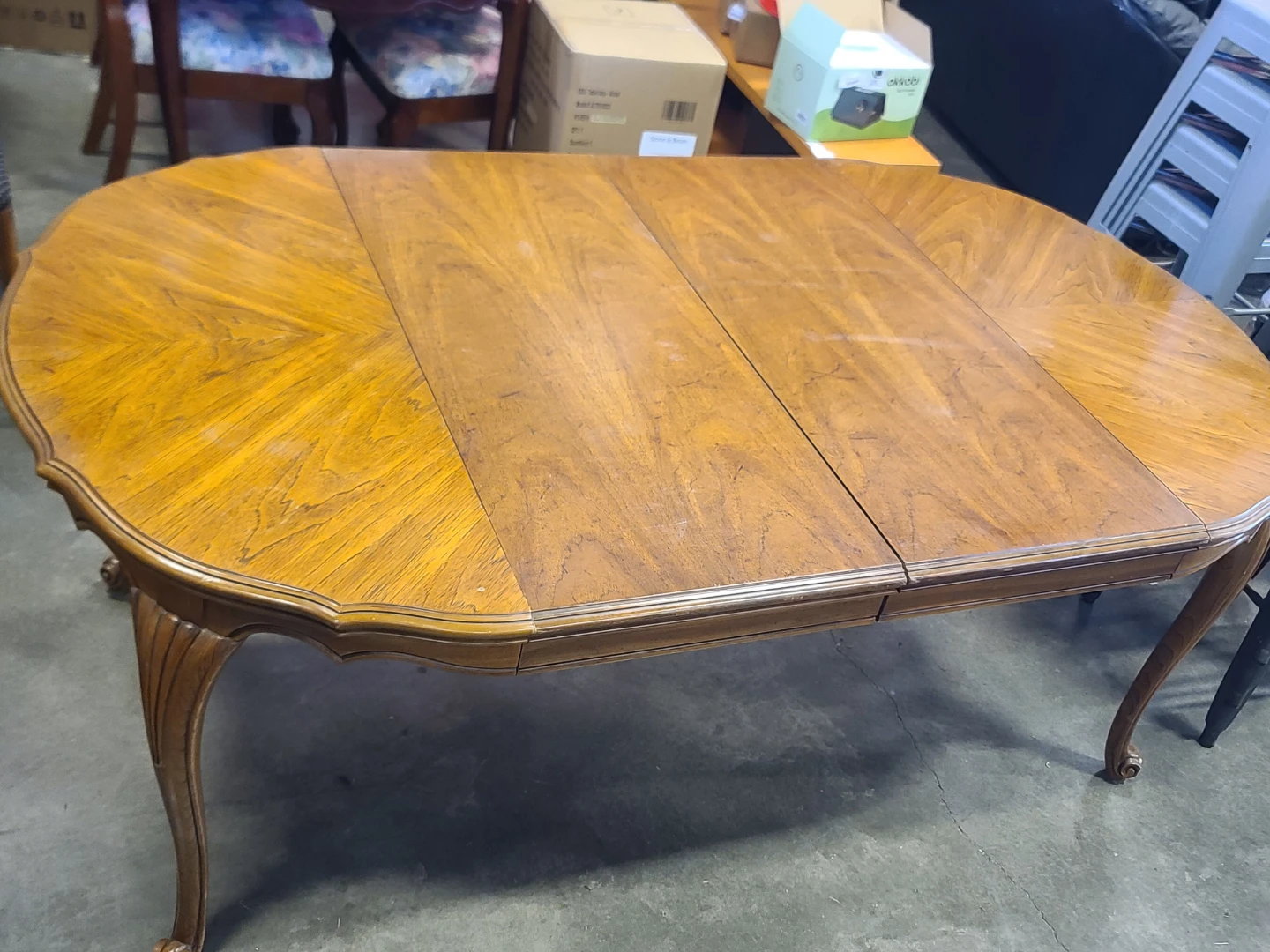 Vintage Oval Wood Dining Table - photo 3