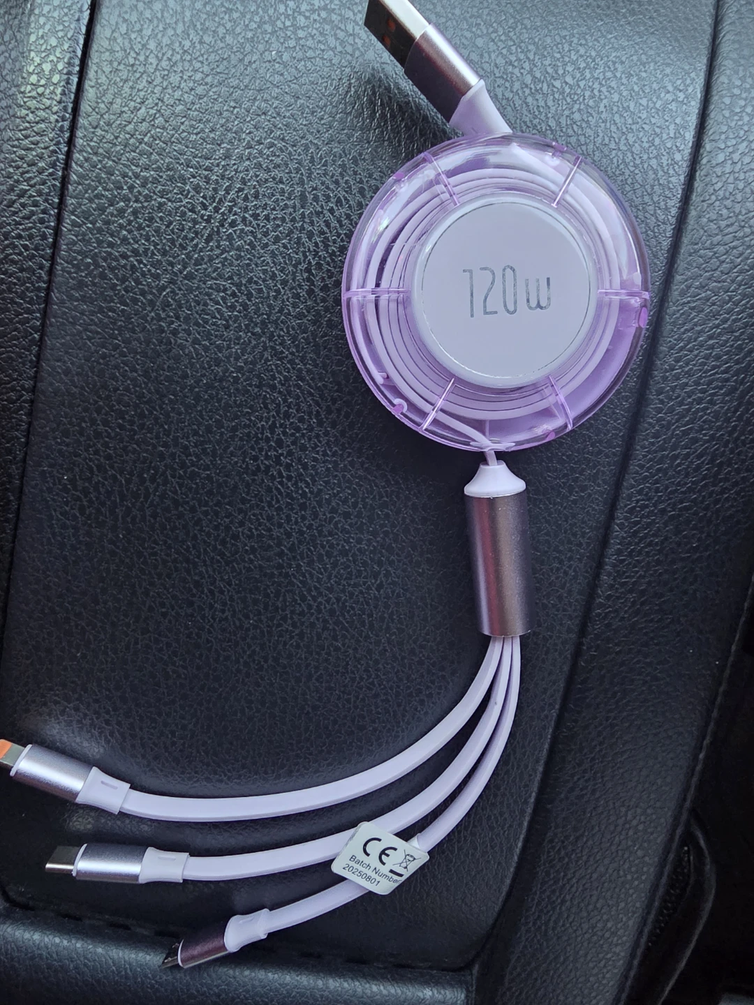 Retractable 120W USB C Charging Cable