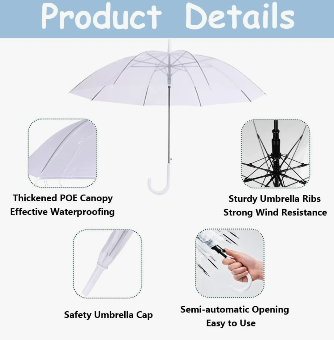 Clear Bubble Umbrellas - 50 Pack - photo 3