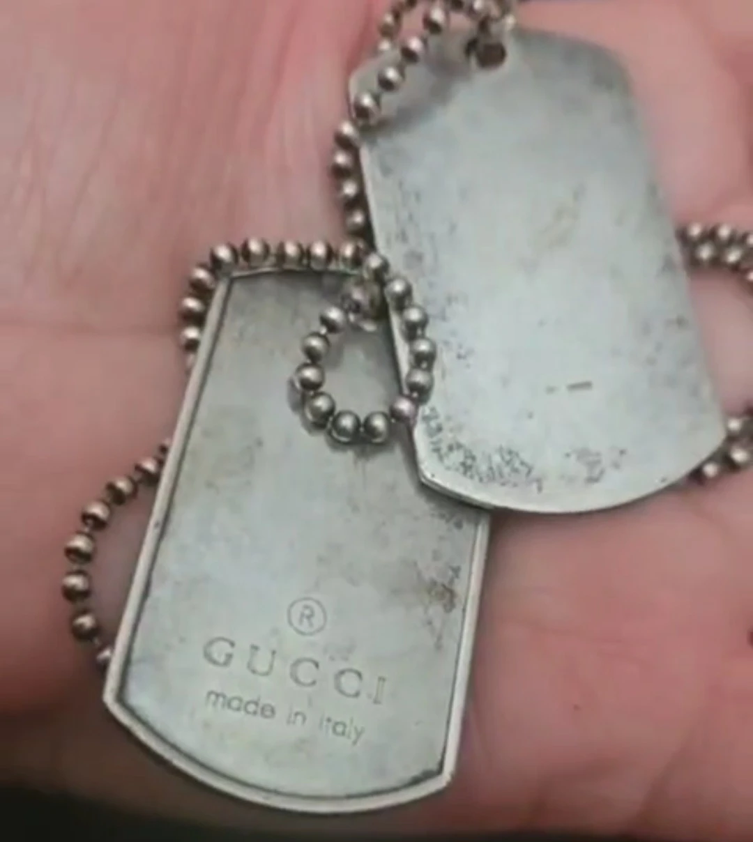 Vintage Gucci Double Dog Tag Necklace - photo 2