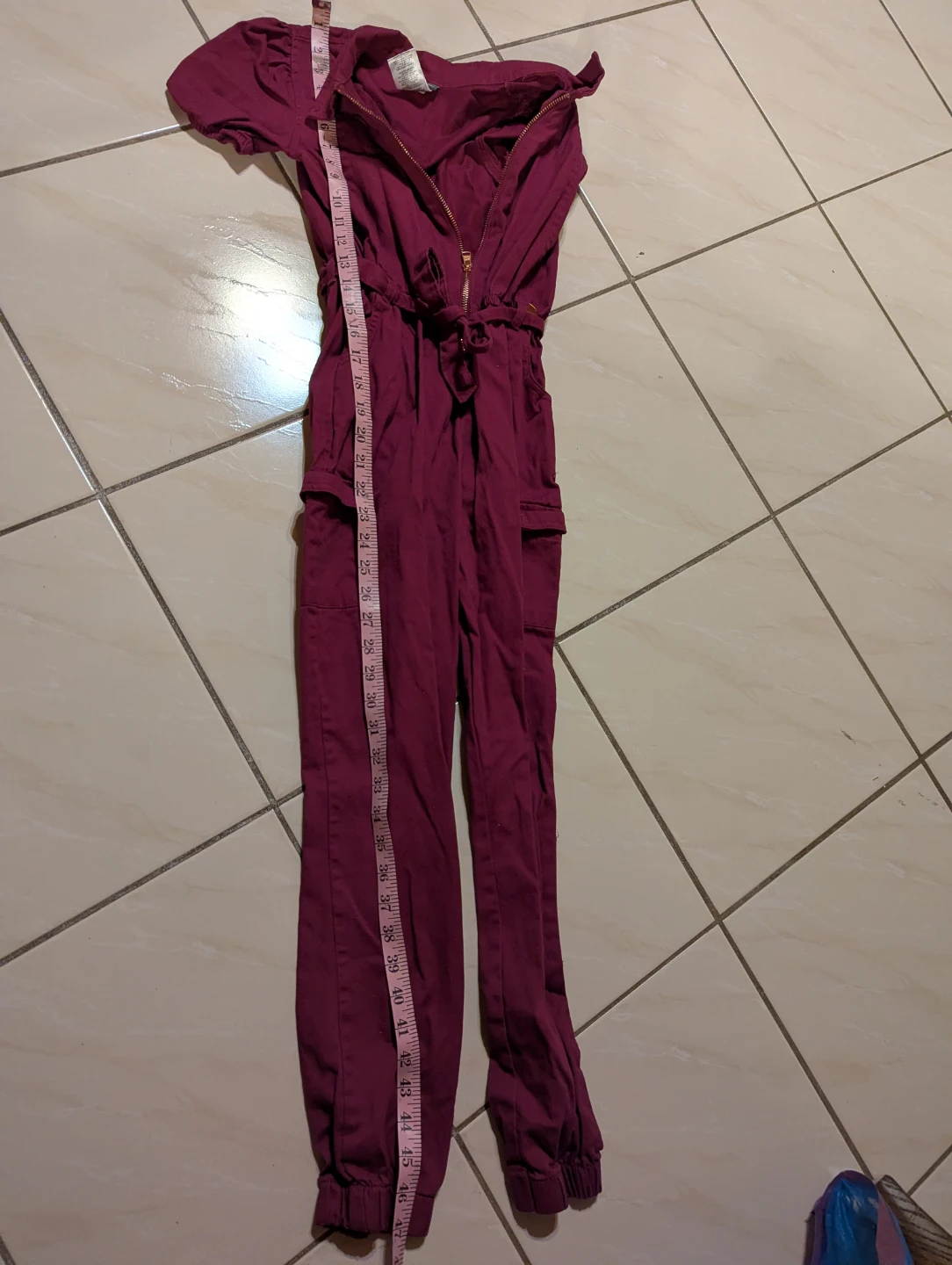 Vince Camuto Women's Burgundy Jumpsuit Size 12