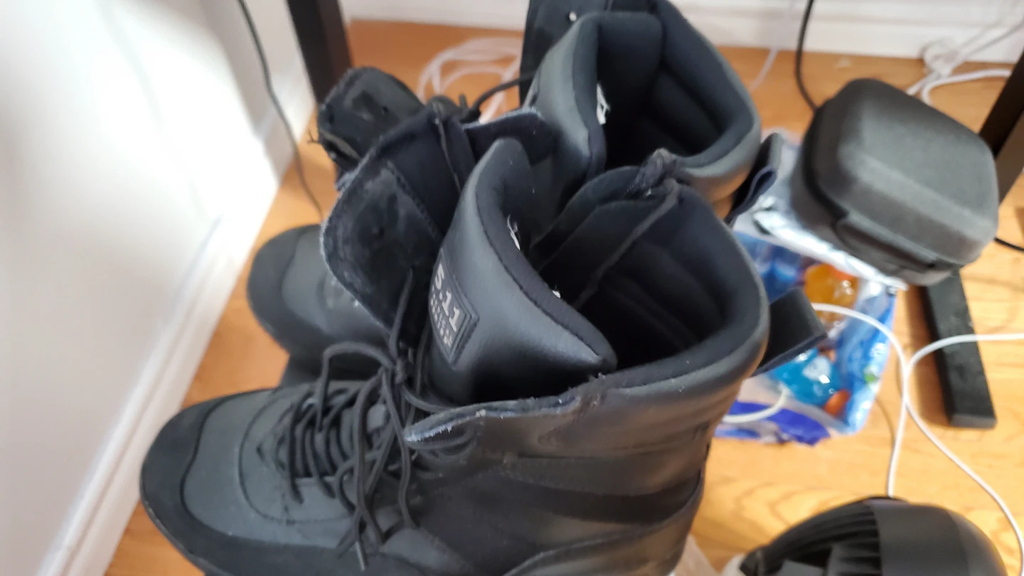 Black Lace-up Boots - Size 11 US Men