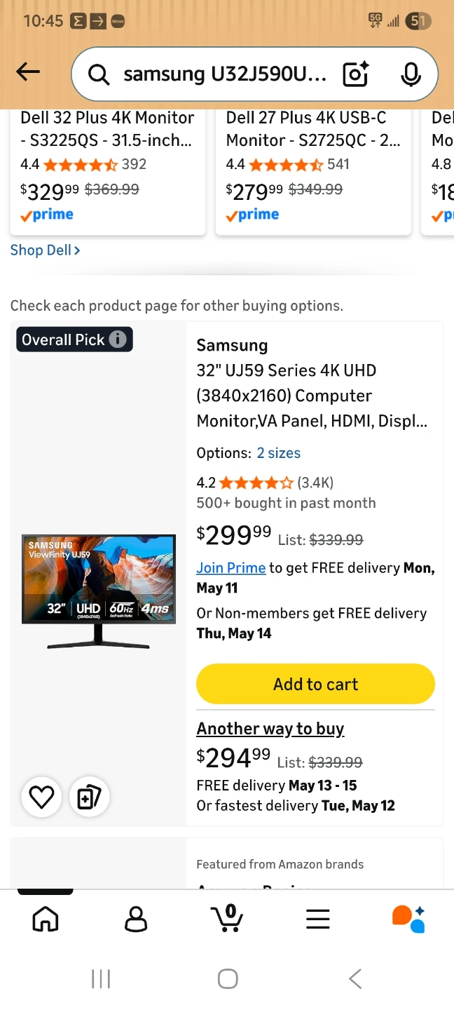 Samsung 32" UJ59 Series 4K UHD Computer Monitor - photo 3