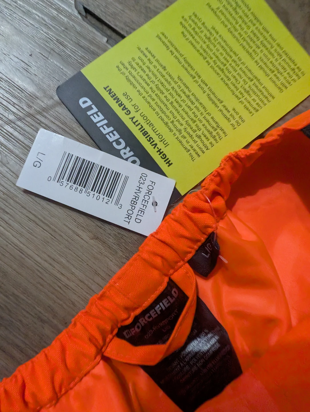 Forcefield High-Visibility Bib Overalls - Orange, Size L