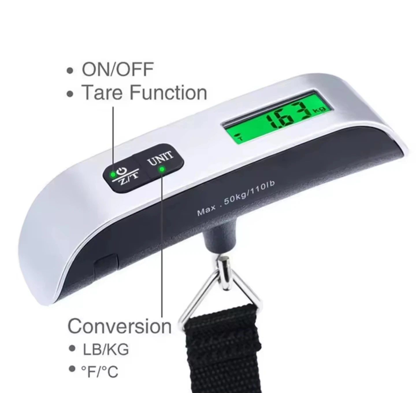 Digital Luggage Scale - 50kg/110lb - photo 4