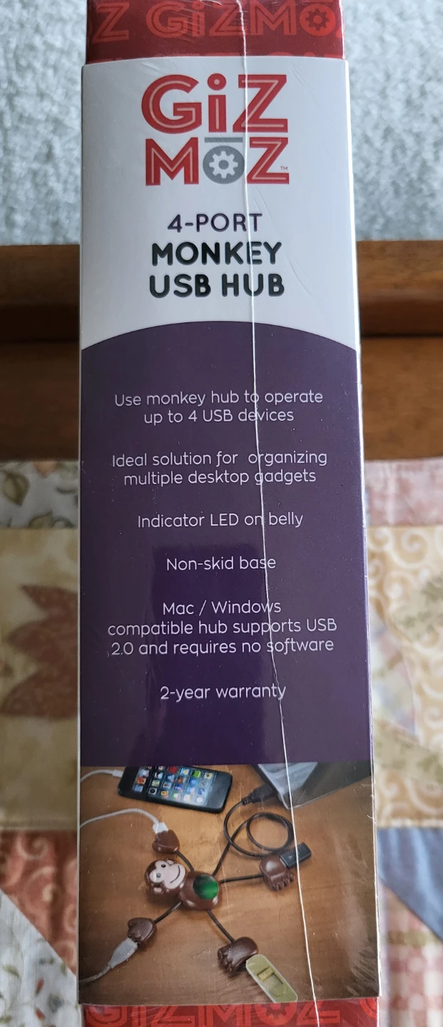 Brand New Gizmoz 4-Port Monkey USB Hub - photo 2