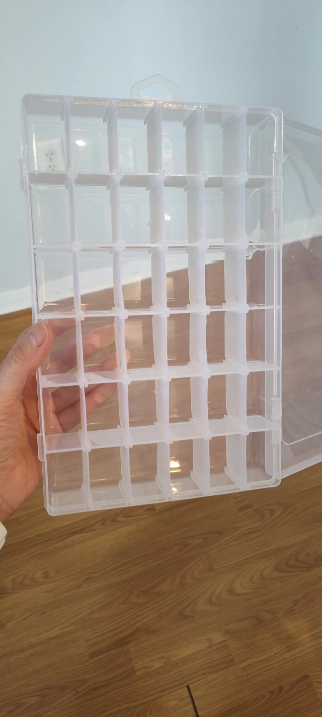 Clear Plastic Compartment Organizer Box - photo 2