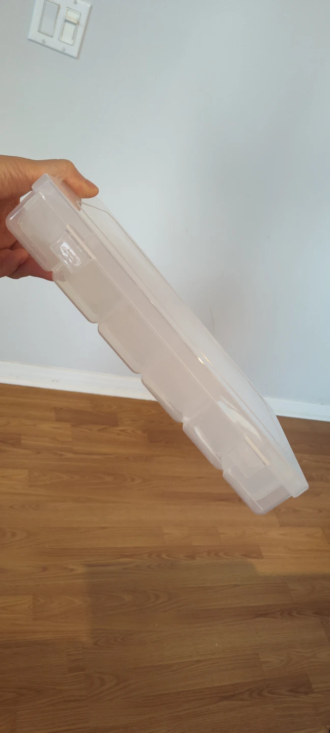 Clear Plastic Compartment Organizer Box - photo 3