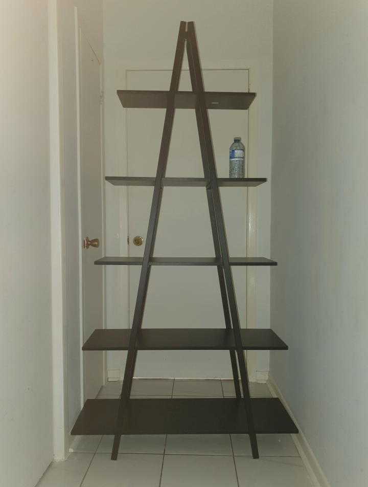 Ladder Bookshelf - 5 Tier A-Frame Display Shelf - photo 2