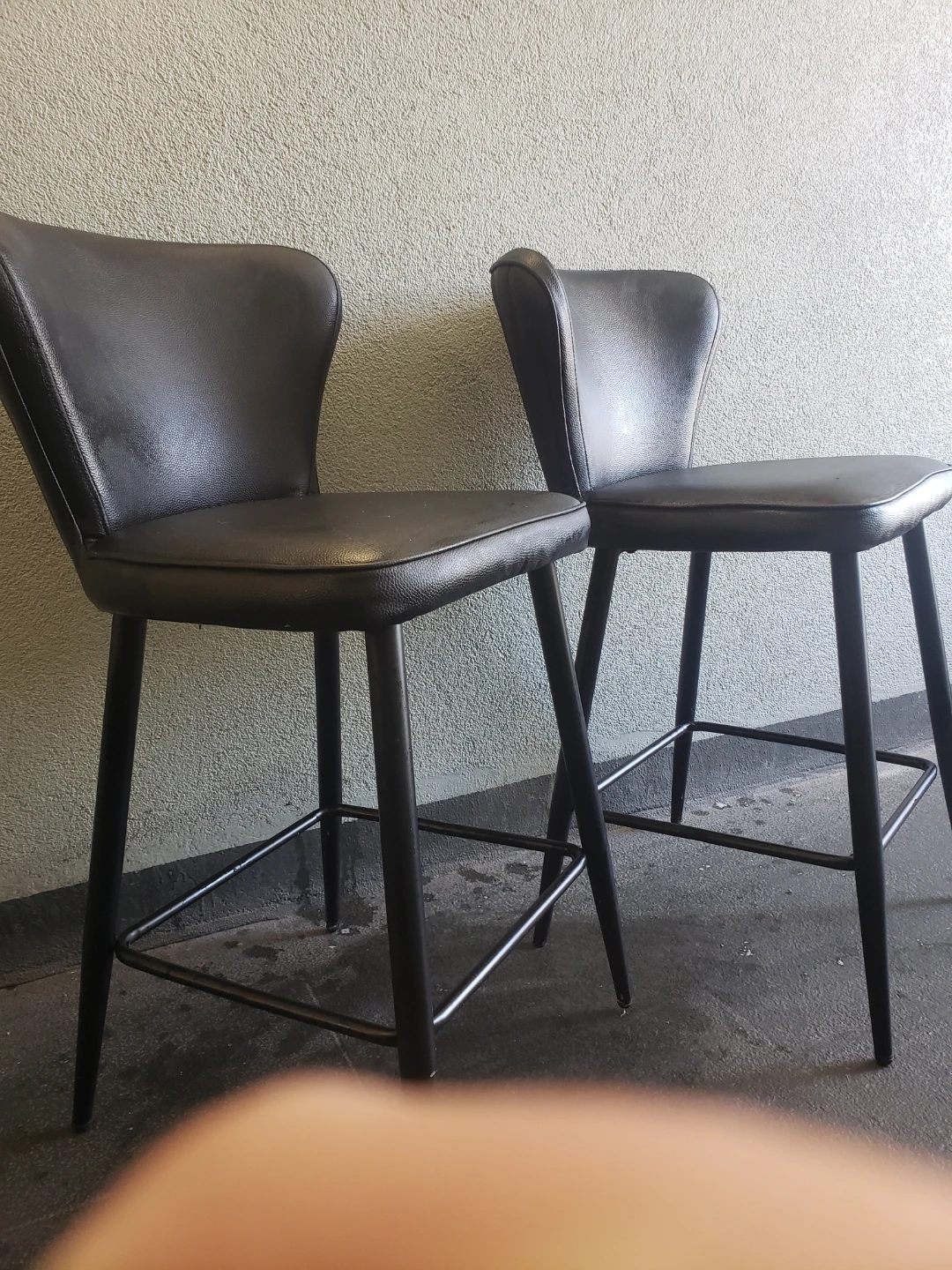 2 Dark Brown Bar Stools - photo 2