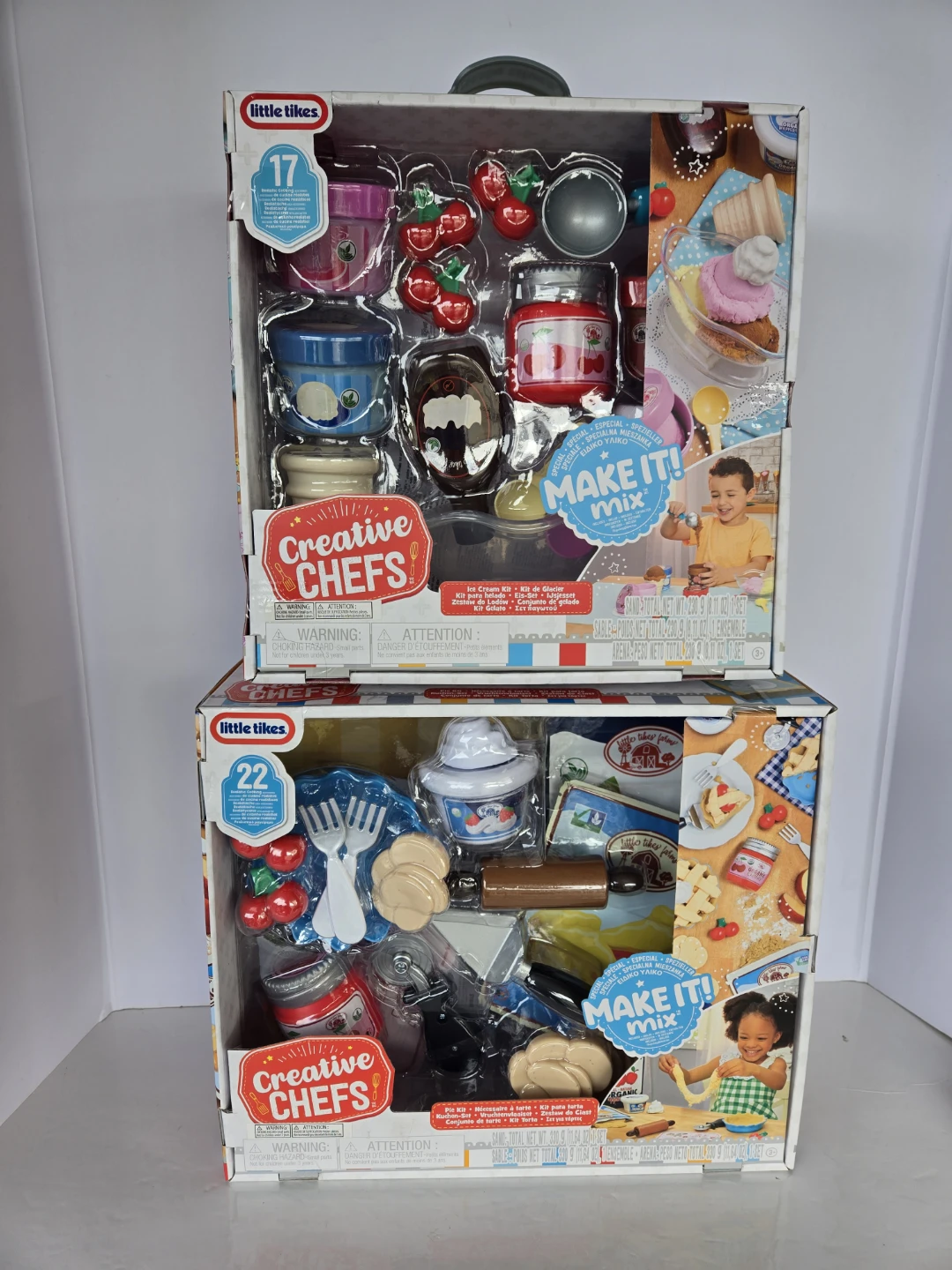 2 brand new little tikes creative chefs toy playset