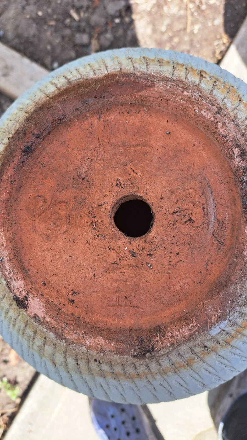 Large Textured Ceramic Planter Pot - photo 4